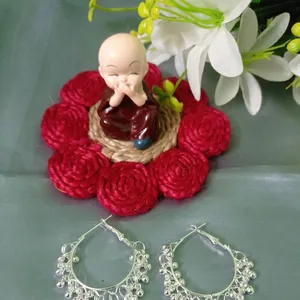Silver Chandbali Earrings
