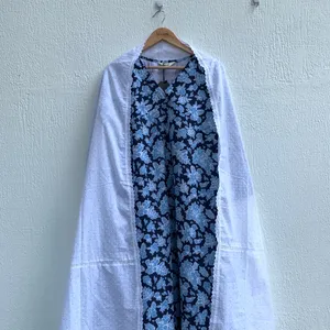 Floral Blue Ethnic Cotton Set