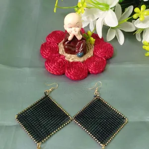 Black Thread Barfi Jhumka