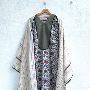 Floral Olive Ethnic Cotton Set